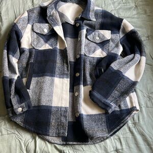 Blue Plaid Shacket